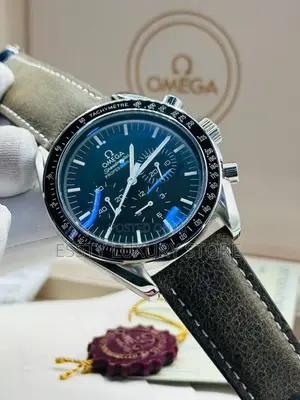 High Quality Luxury Omega Leather Strap Wristwatch