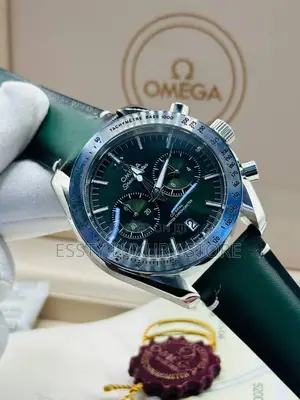 High Quality Luxury Omega Leather Strap Wristwatch
