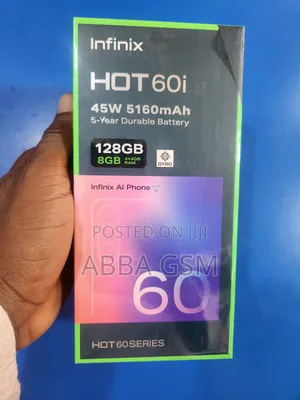 New Infinix Hot 60i 128 GB Black