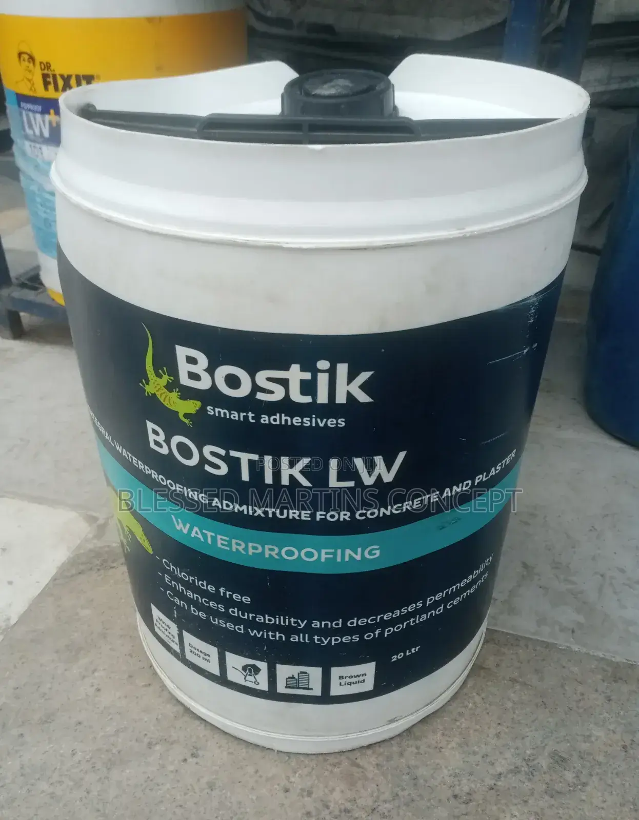 Bostic Waterproofing Admixture for Concrete and Plaster