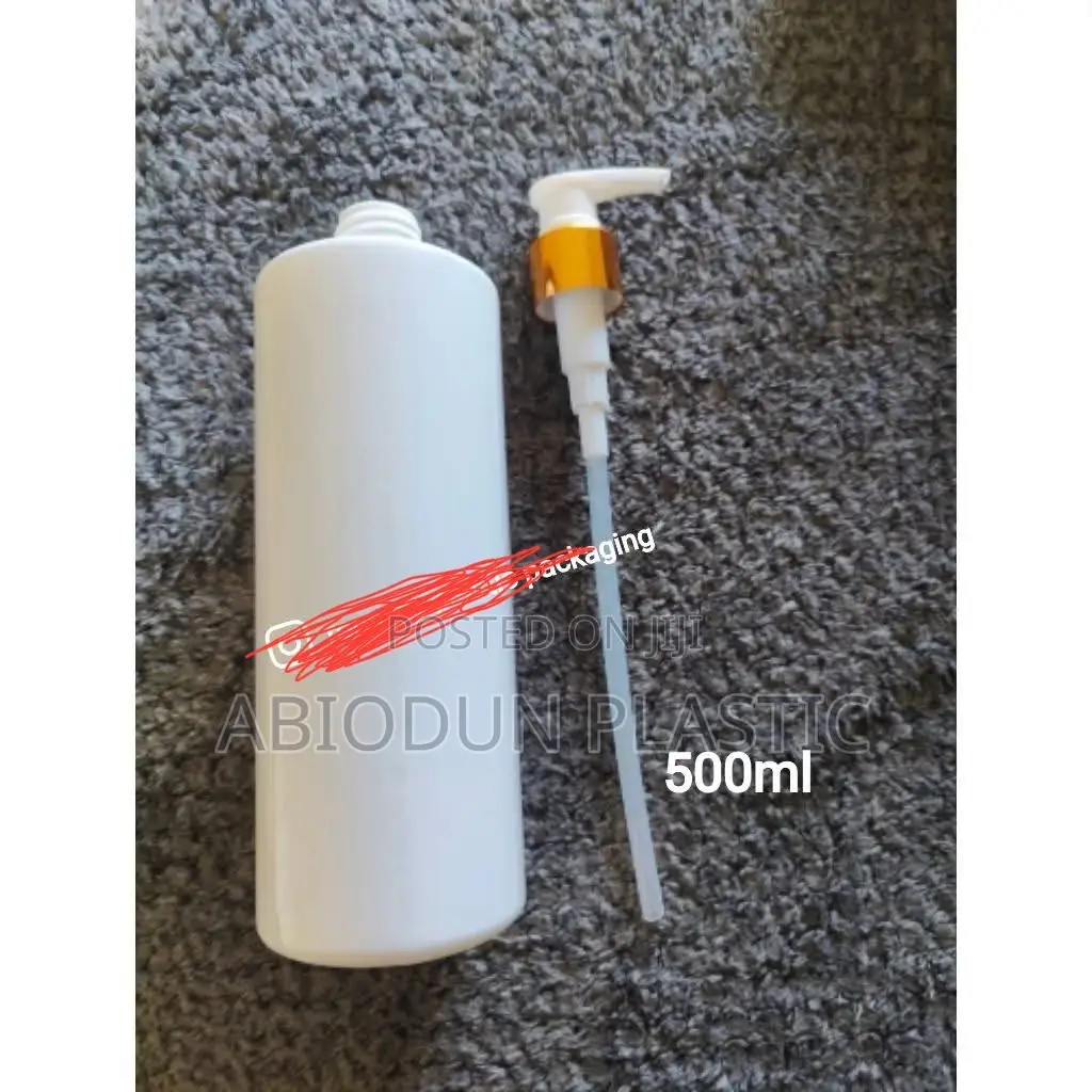 Flat Neck 500ml White Lotion