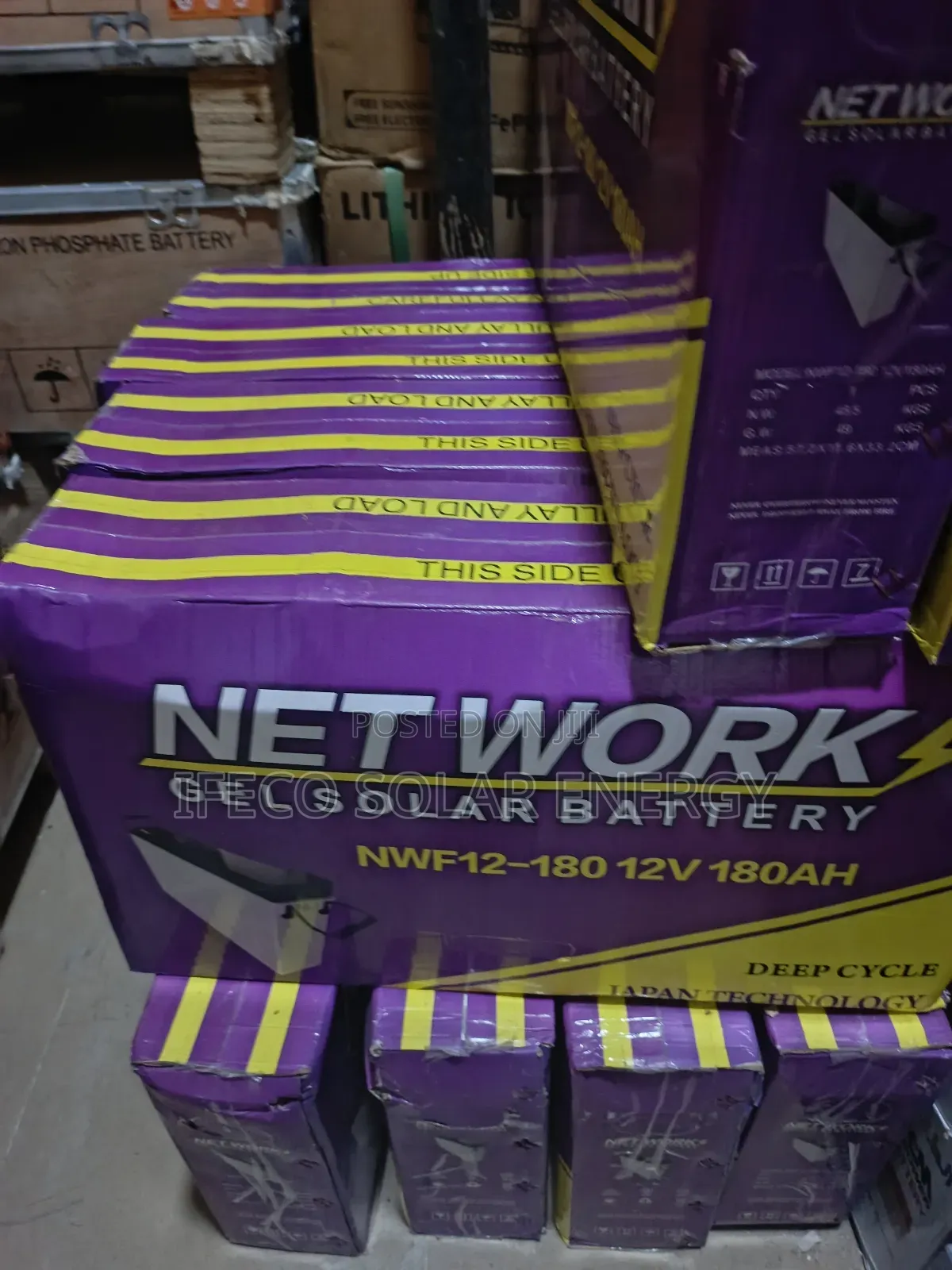 Network Gel Solar Battery 180 Ah 12v