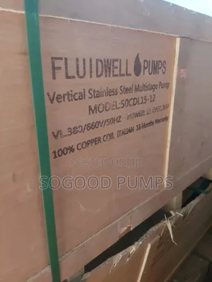 Fluidwell Vertical Stainless Steel Multistage Pump 11kw/15hp