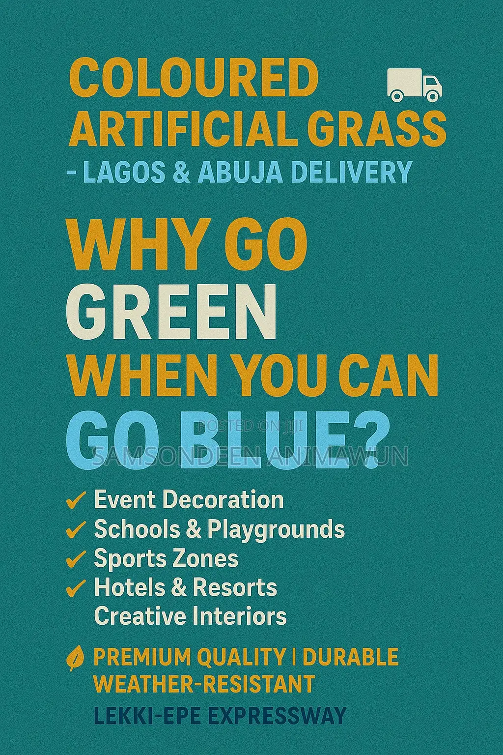 Premium Coloured Artificial Grass – Nationwide Delivery