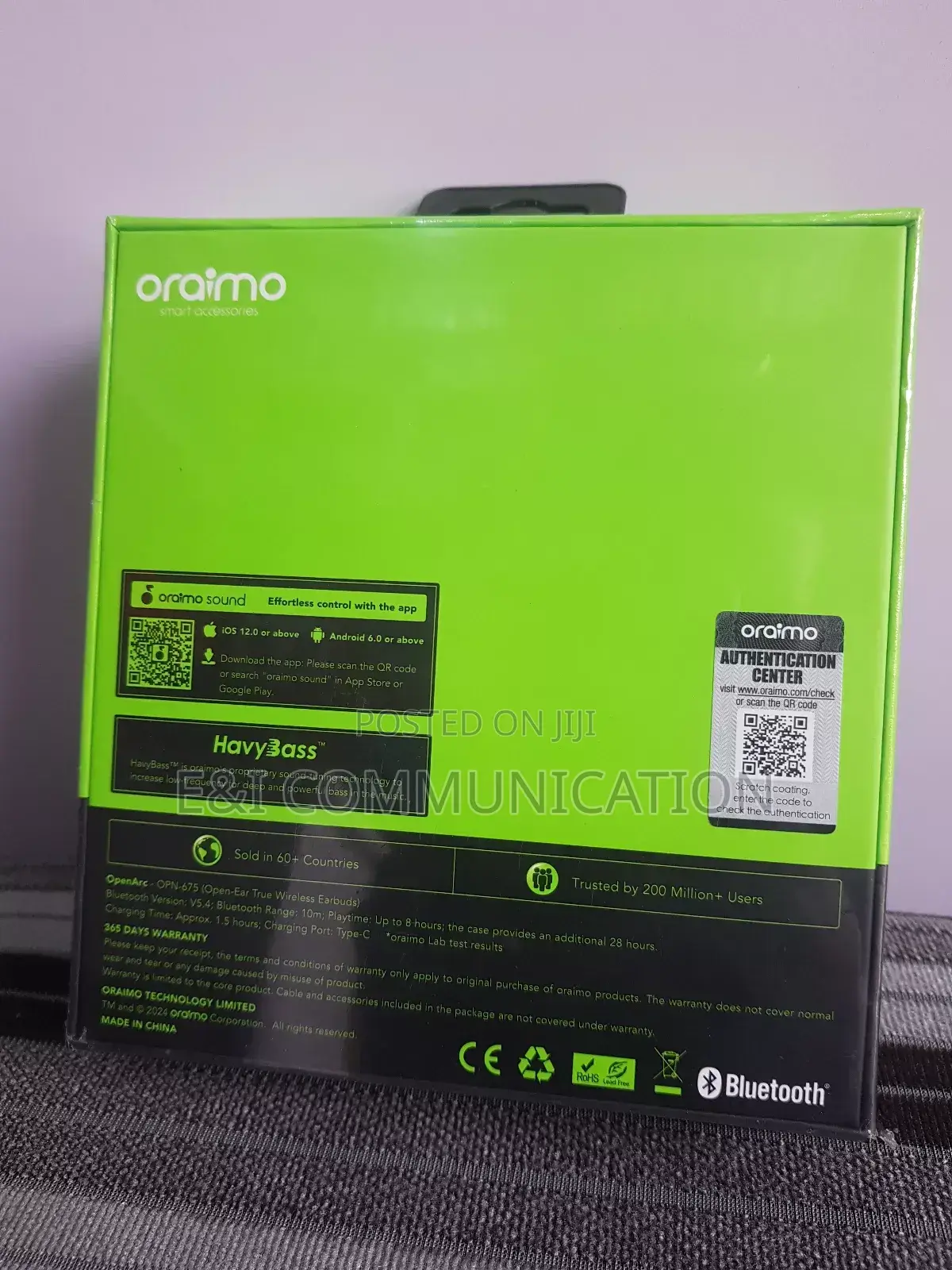 Oraimo Open Ear. Bluetooth Earbuds.