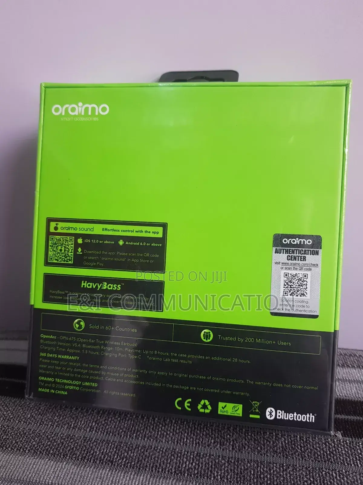 Oraimo Open Ear. Bluetooth Earbuds.