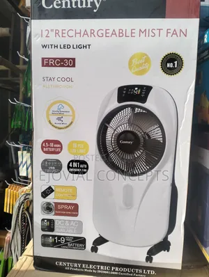 Century 12" Rechargeable Mist Fan