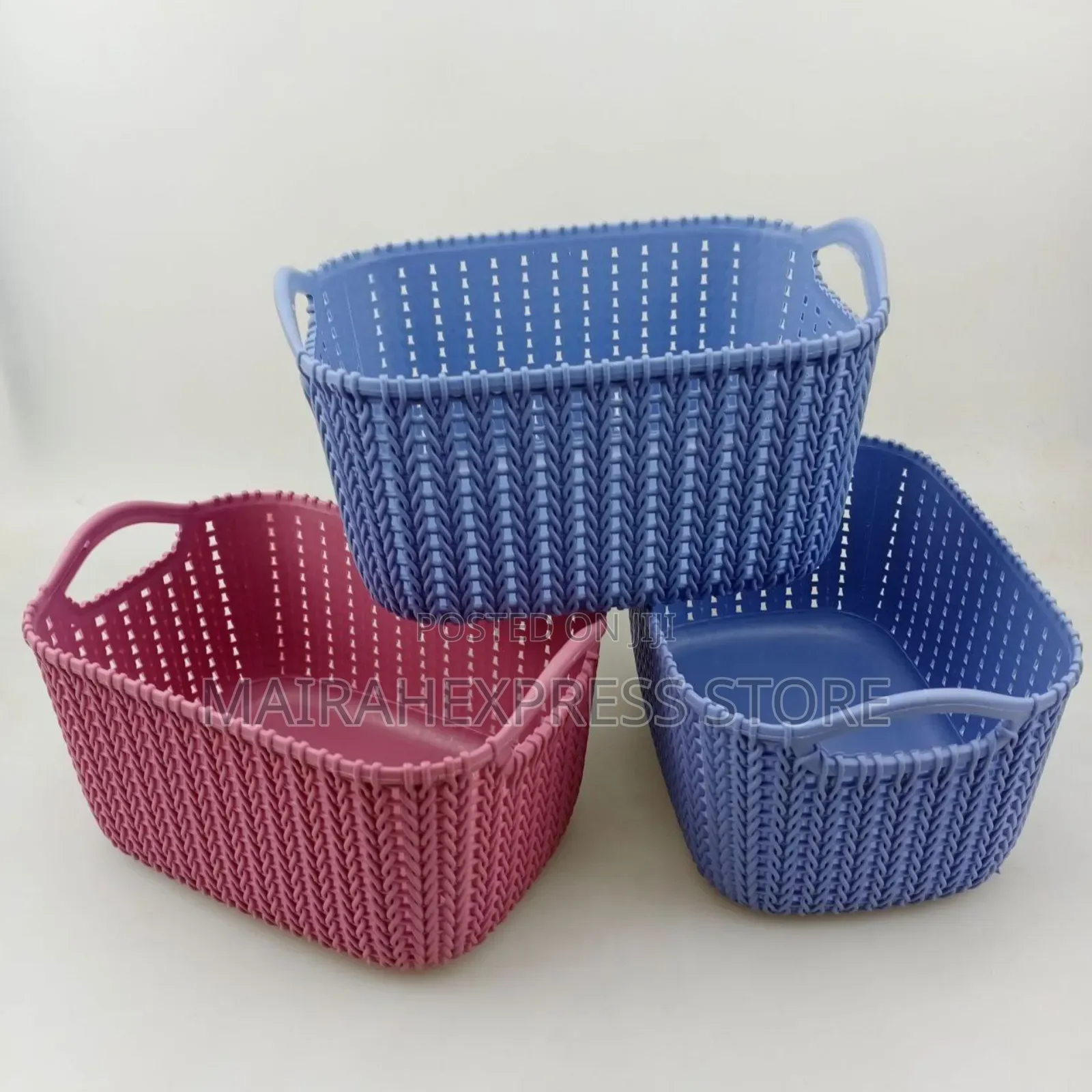 Woven Utility Plastic Basket (1lv33n1)