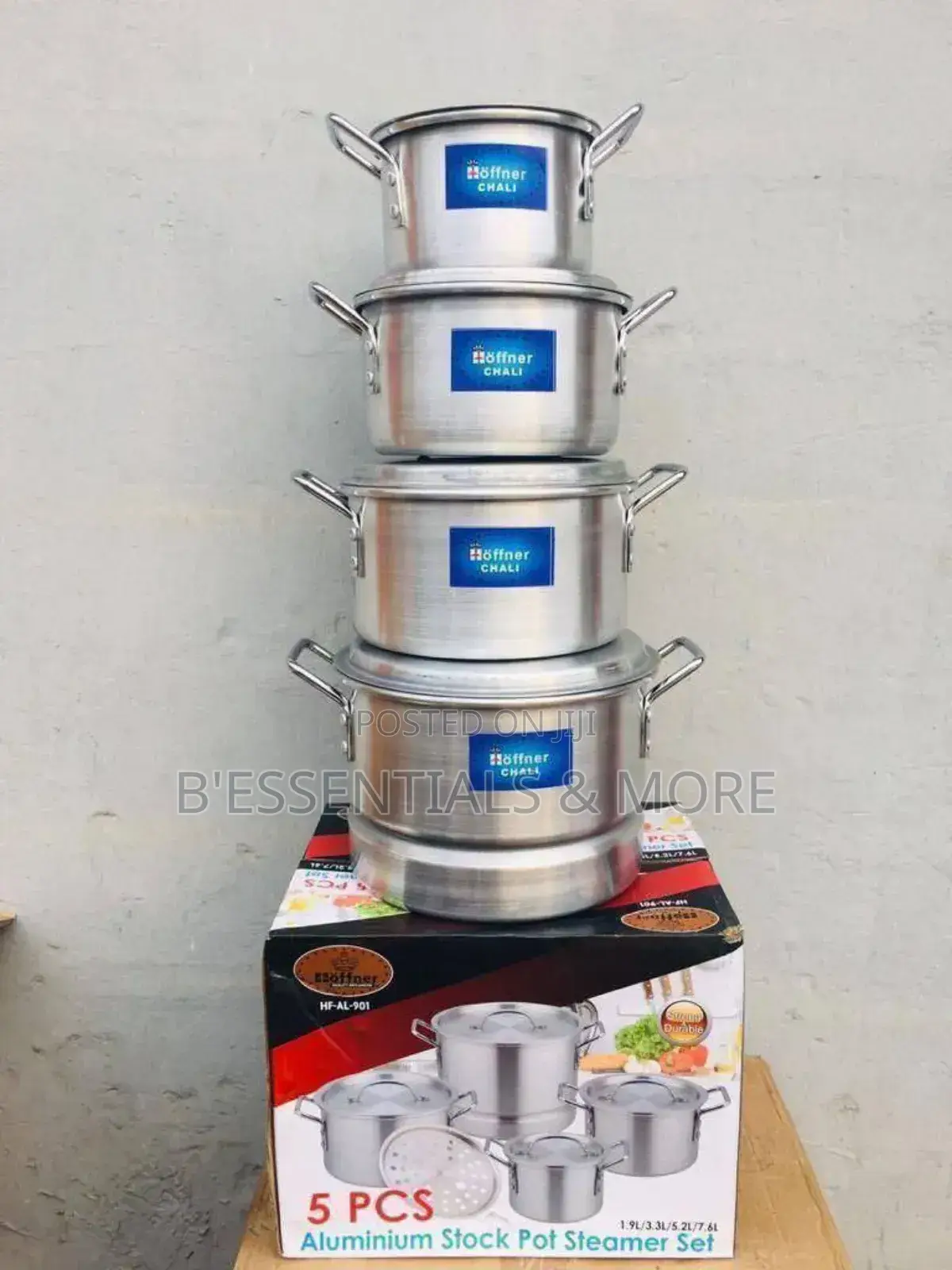 5pcs Cooking Pot Set With Steamer