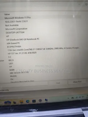 Laptop HP EliteBook 840 G8 16GB Intel Core I7 SSD 256GB