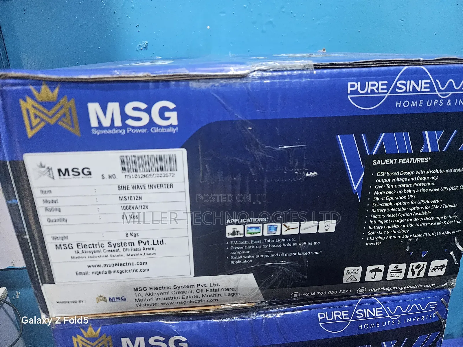MSG Solar Inverter 1kva 12v