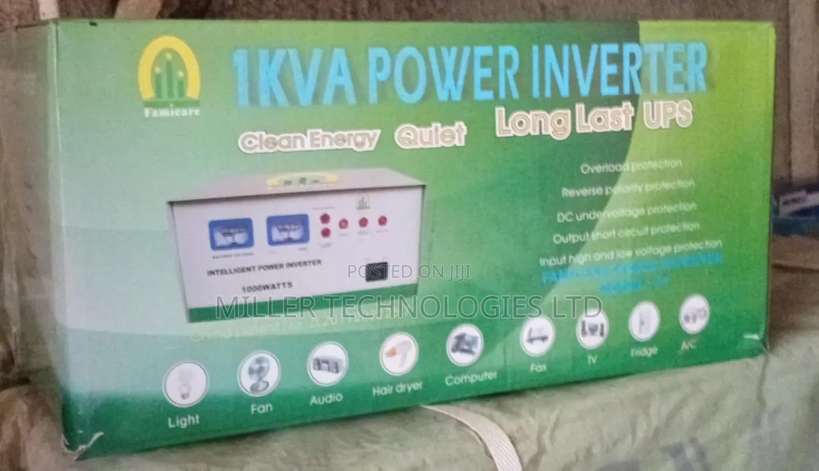 Famicare Solar Inverter 1kva 12v