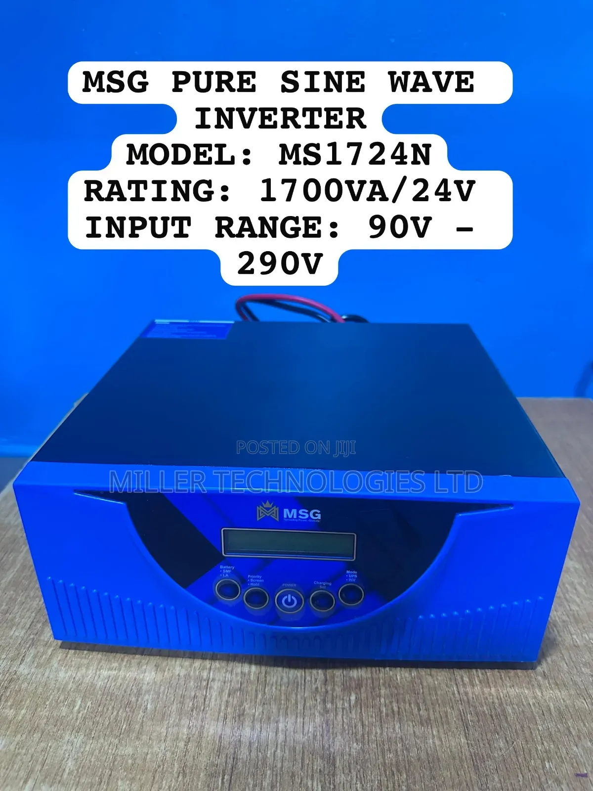 MSG Solar Inverter 1.7kva 24v
