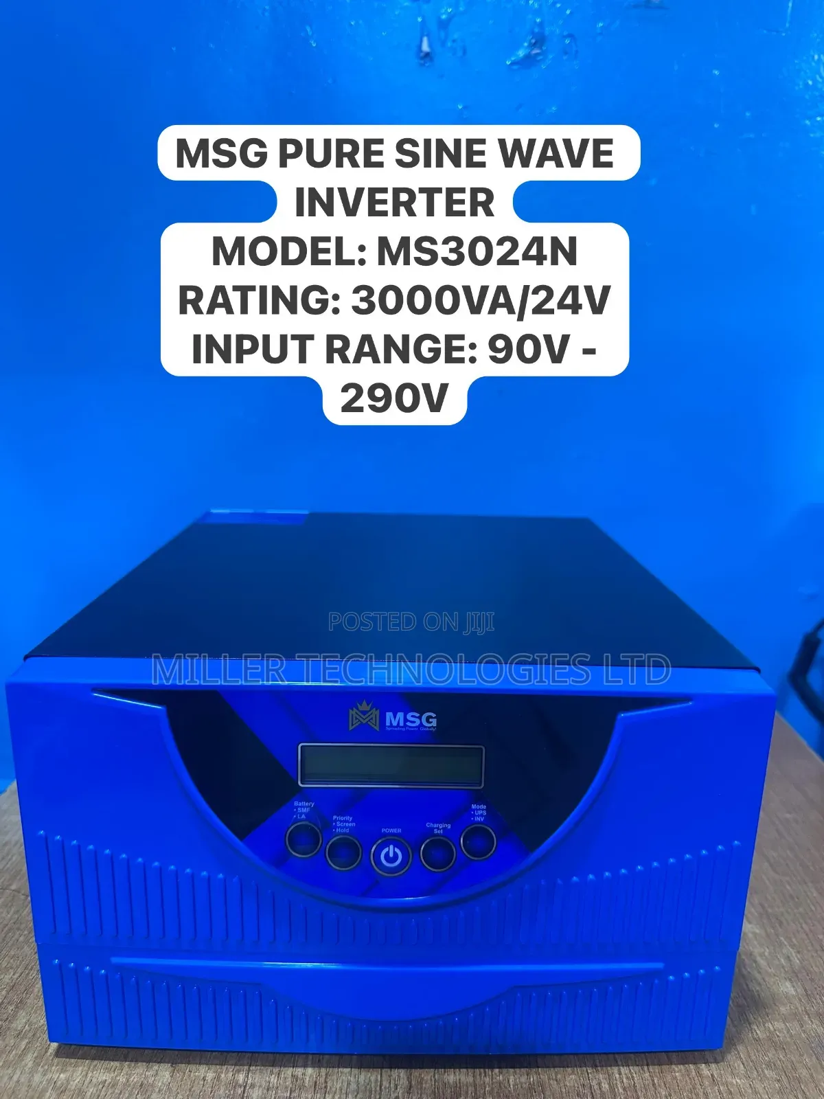 MSG Solar Inverter 3kva 24v