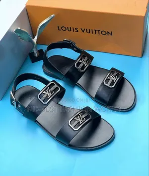 Black Louis Vuitton Quality Sandals