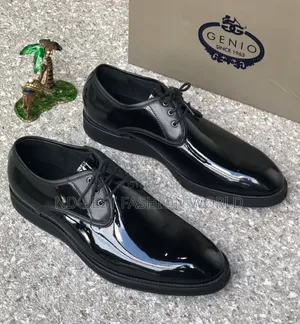 Genio Leather Black Shoes