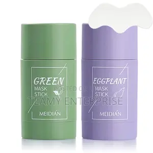 2 Meidian Set - Green Tea and Egg Plant Face Mask Stick