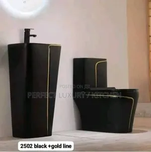 Black+Gold Water Closets 