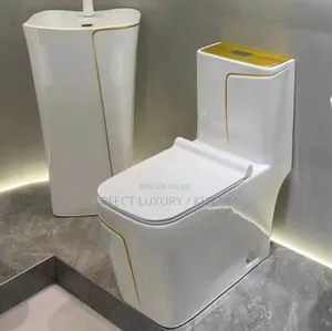 Black+Gold Water Closets 