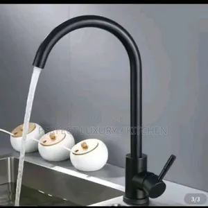 Matt Black Heavy Gauge Sink Mixer Tap
