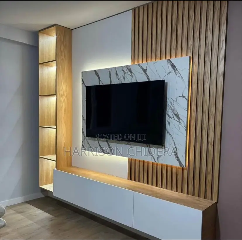 Flutted Panel Design Tv Console