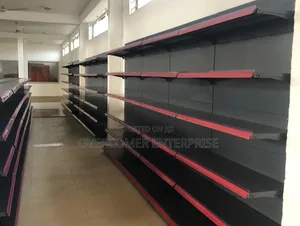 Supermarket Shelves Black