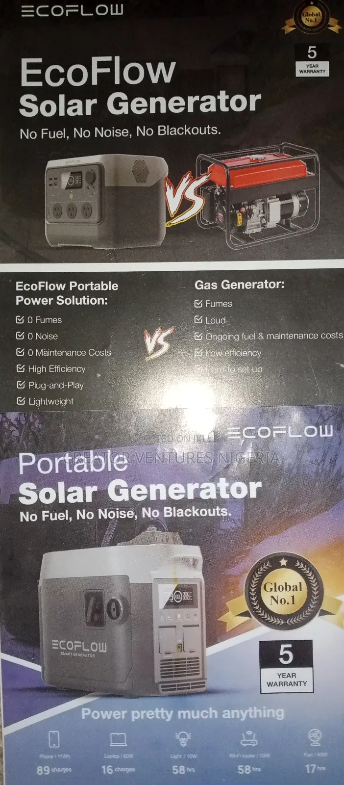 Solar Generator 800w,Free Solar Panel,Usb,Tv,Fans,Bulbs,Sets