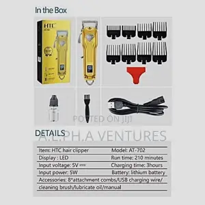 HTC at-702 Professional Rechargeable Hair Clipper