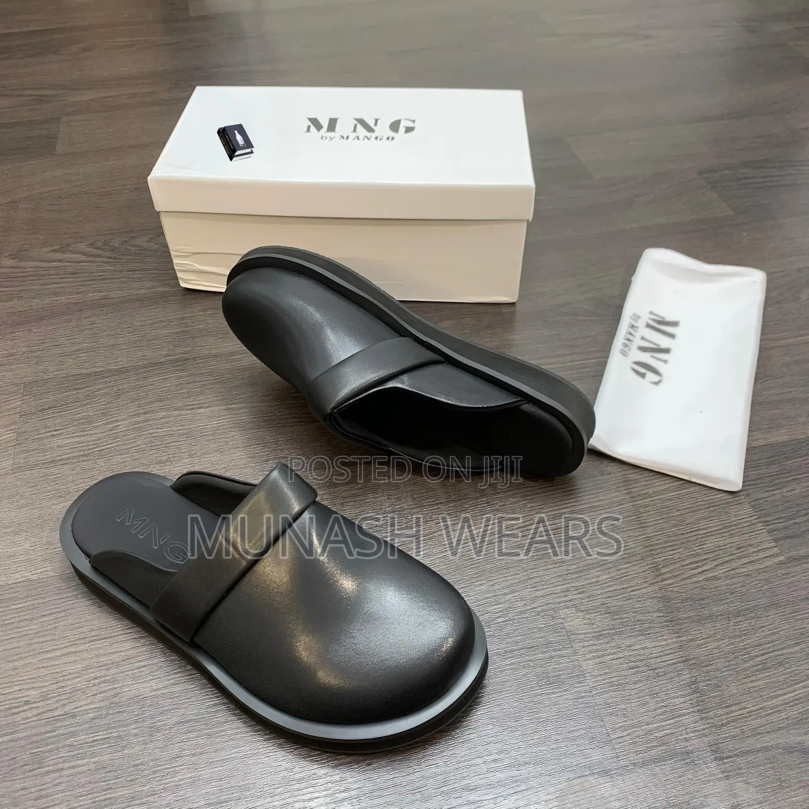 Mango Leather Mule 40-46 for Men