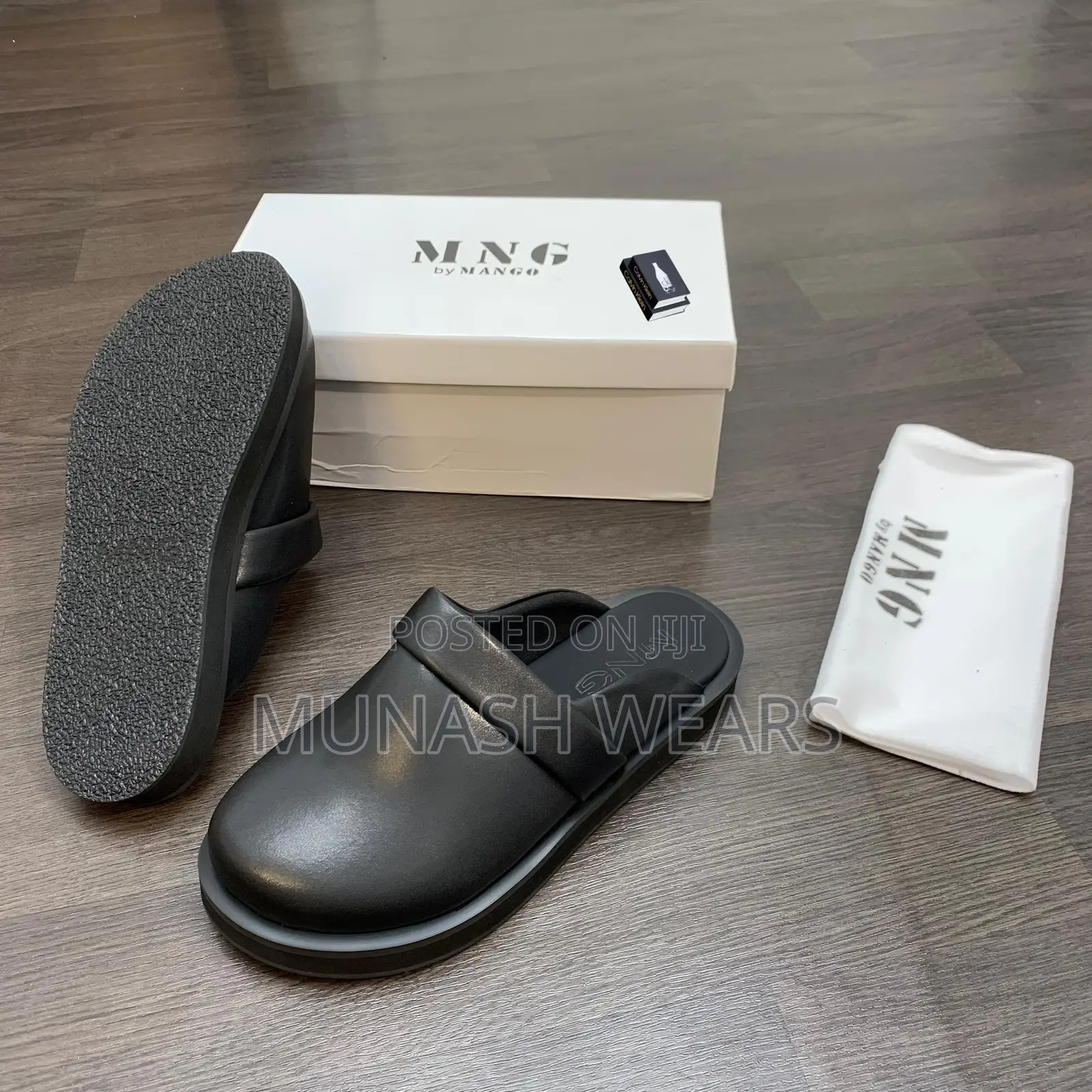 Mango Leather Mule 40-46 for Men