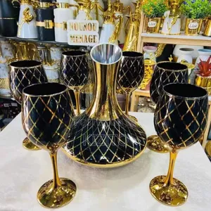 Luxury Gold Glass Wine Decanter