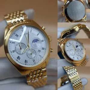 Breguet Inspired Chronograph Watch With Elegant Chain Detail