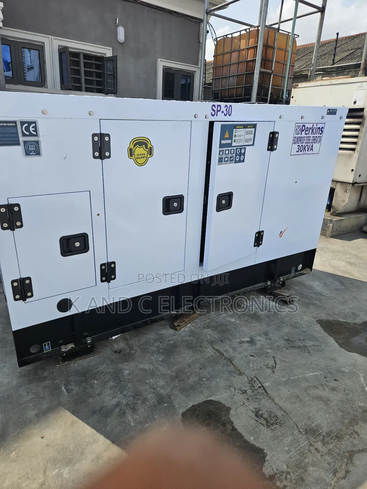 Perkins 30kva Diesel Soundproof Generator Available