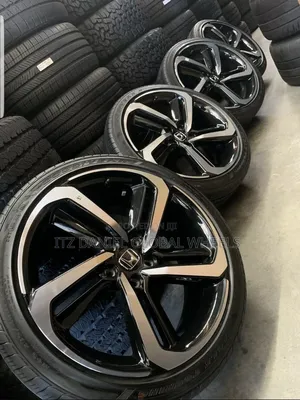 19 Inch Rim Honda Accord Black and Stainless