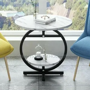 2-Layer Nordic Round Coffee Table ( in Different Colours )