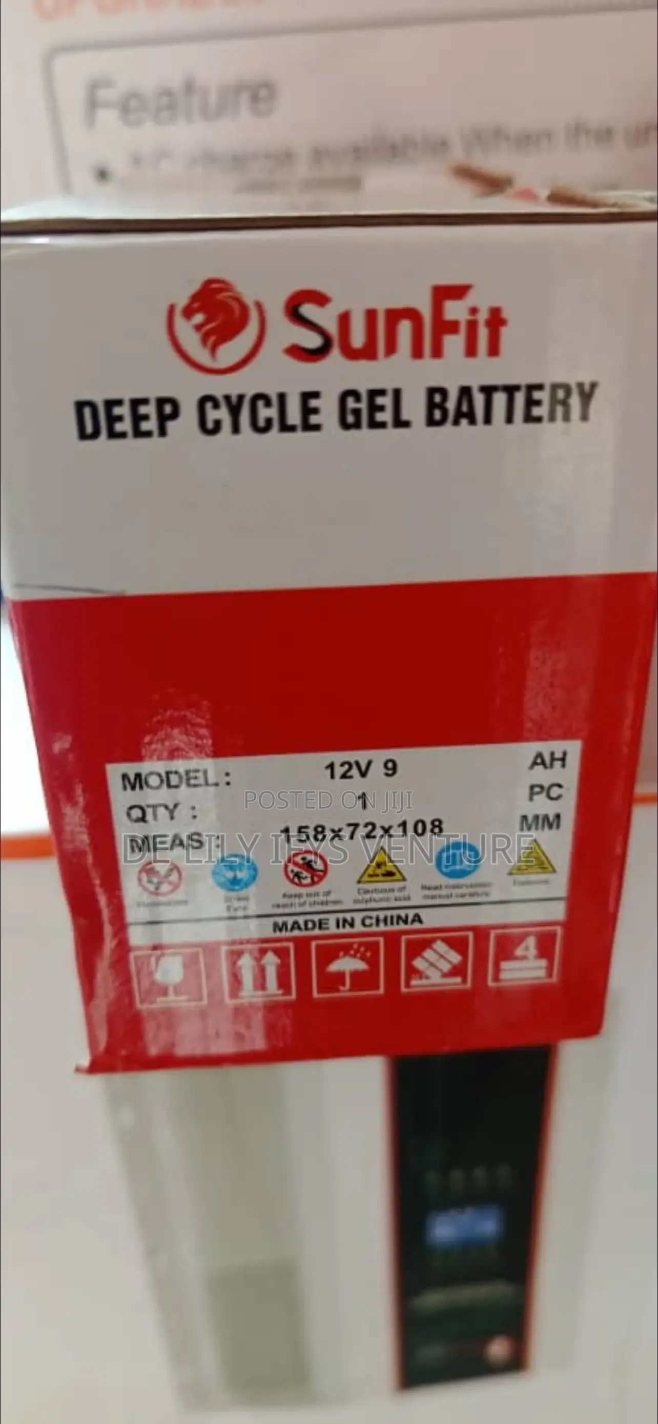Sunfit Deep Cycle Battery 9ah /12v