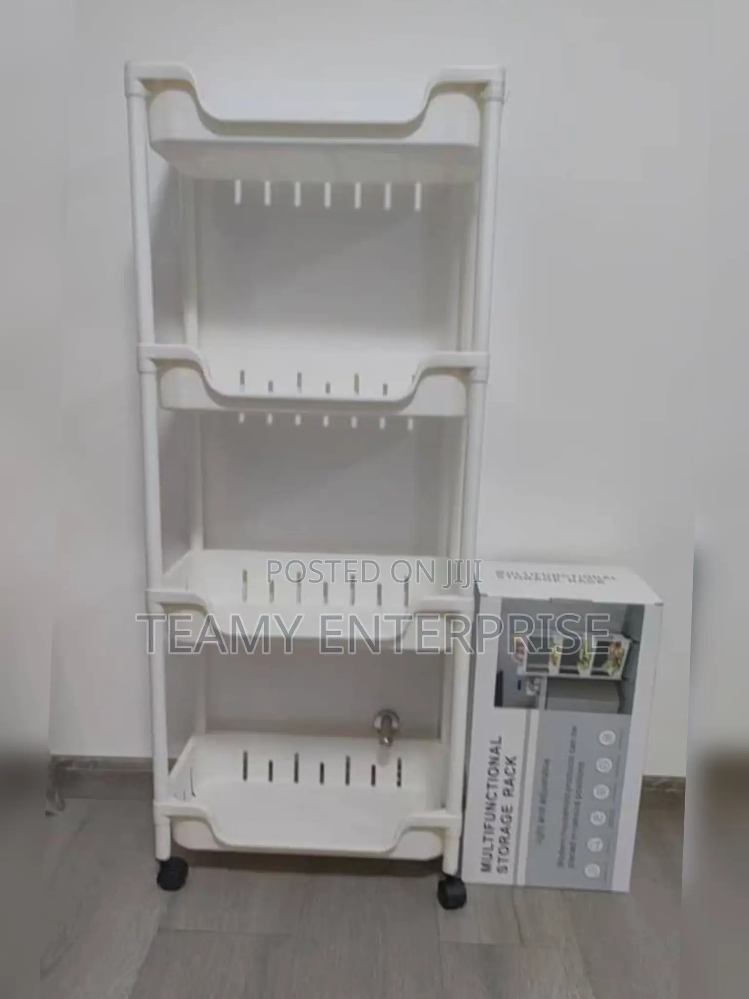 4 Steps Multifunctional Storage Rack Trolley Organizer