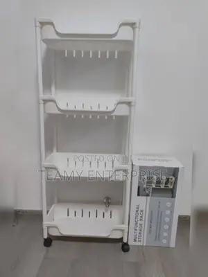 4 Steps Multifunctional Storage Rack Trolley Organizer
