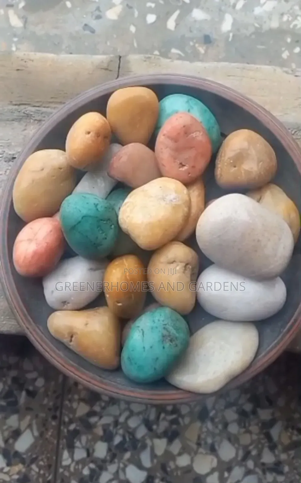 Mixed Coloured Natural Pebbles
