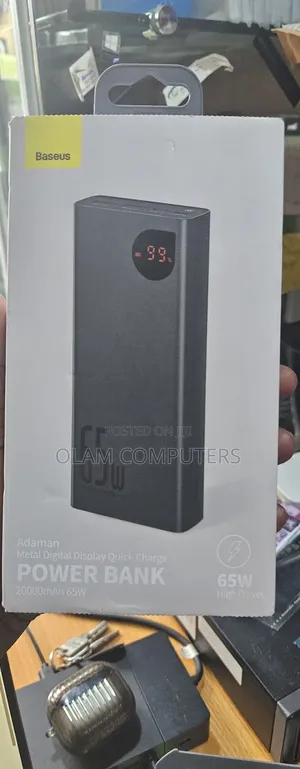 Baseus Adaman Metal Digital Power Bank 20000mah 65w
