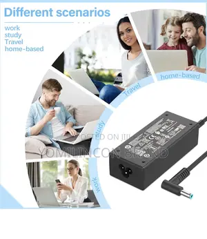 Hp 15 45w Small Mouth Charger+Cable