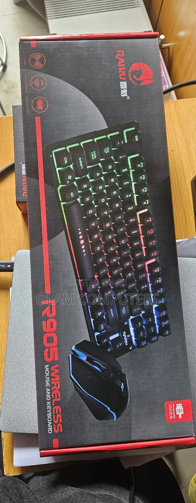 Raiku R905 Wireless Mouse and Keyboard