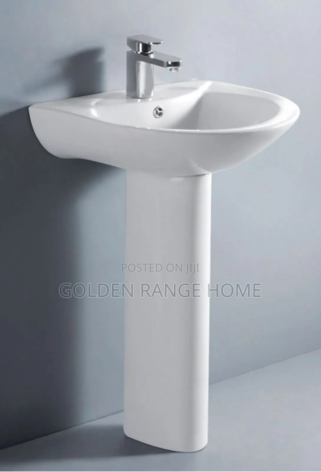 Ceramic Basin and Pedestal Stand.