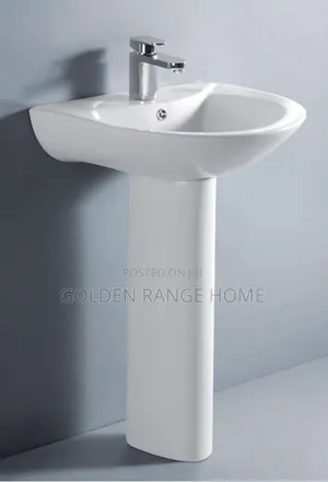 Ceramic Basin and Pedestal Stand.