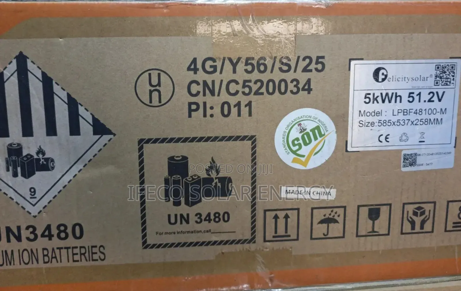 Felicity Solar Battery 5kwh 48v