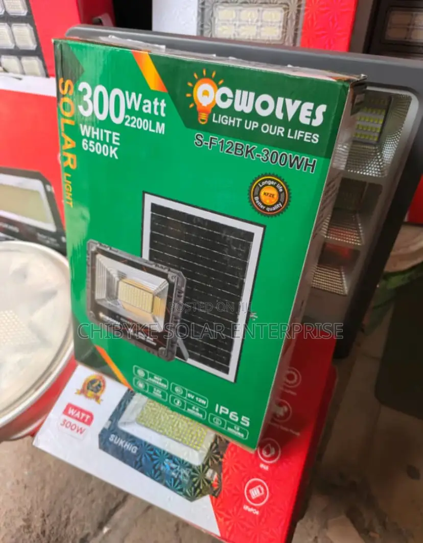 300w Solar Flood Light Qc Walves