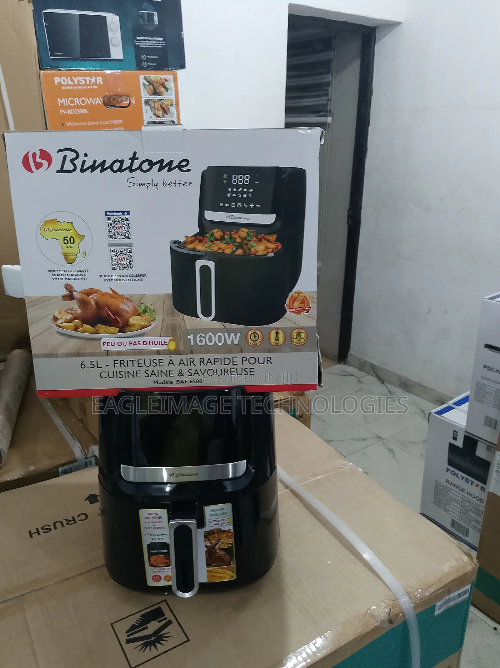 Compact Binatone Baf 6500 Air Fryer for Kitchens