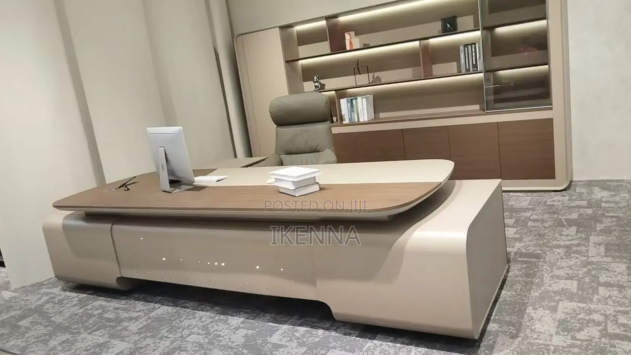 Executive Office Table and Bookshelf 3.2mtrs