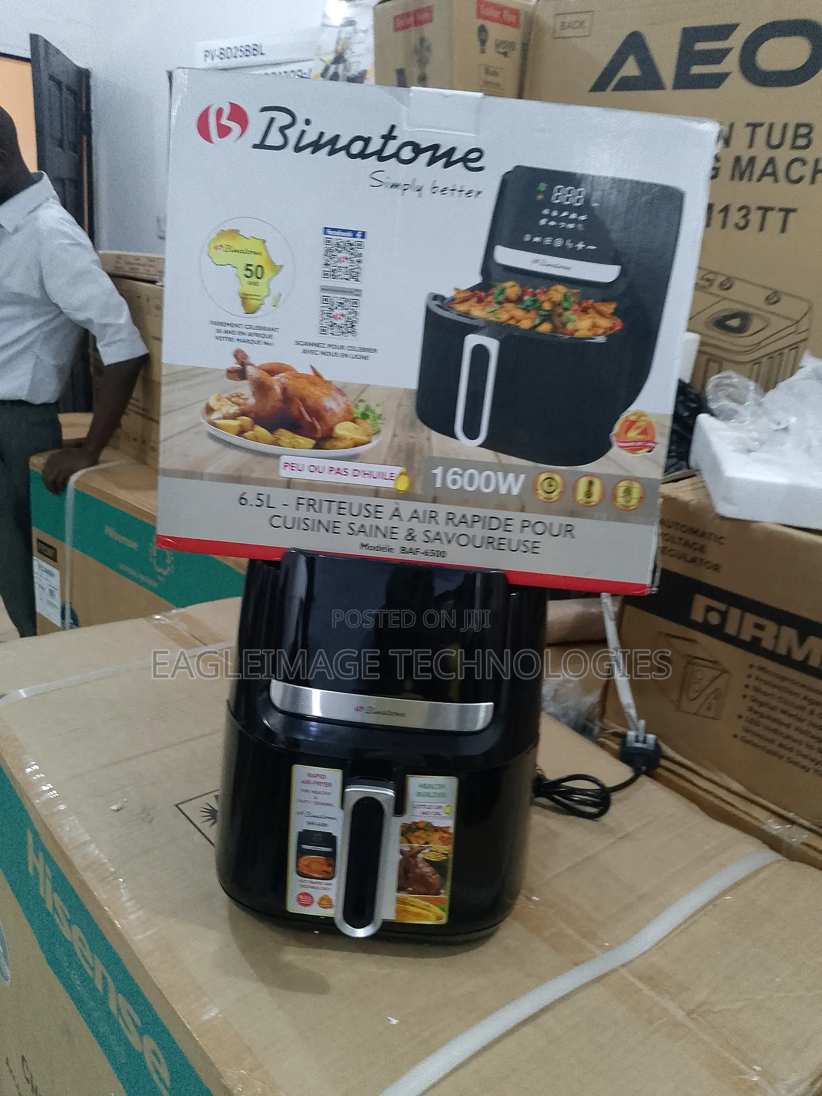 Large Volume Binatone Baf 6500 Air Fryer