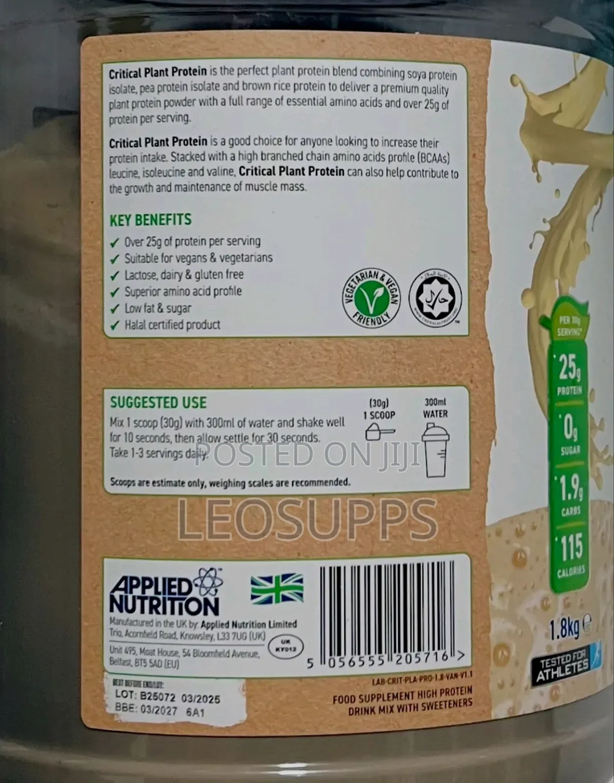 Applied Nutrition Plant Protein 60servings